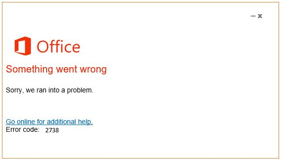 error code 2738