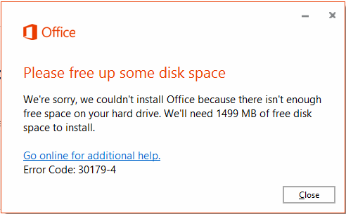error code 30179-4